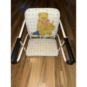 VTG Graco Tot Loc Lock Clip On Table Top High Chair Booster Seat 90s Bear